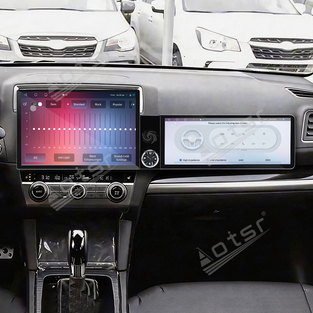 Aotsr Dual Screen 13.1 inch+12.3 inch Android 15 Carplay Car Radio for Subaru LEGACY/Subaru OUTBACK 2011-2021 Car GPS Navigation Multimedia