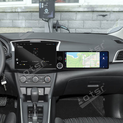 Aotsr Dual Screen 13.1 inch+12.3 inch Android 15 Carplay Car Radio for Nissan Sylphy 2020-2025 Car GPS Navigation Multimedia