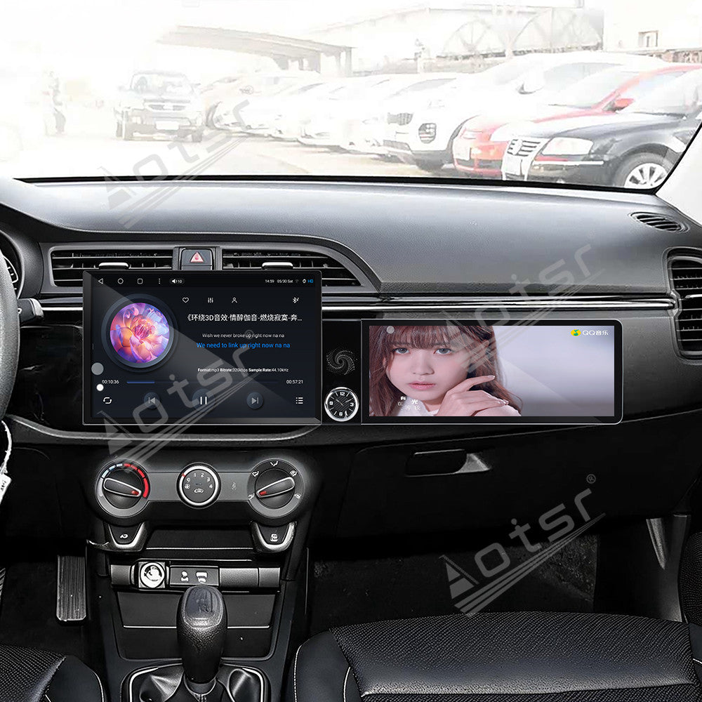 Aotsr Dual Screen 13.1 inch+12.3 inch Android 15 Carplay Car Radio for KIA K2 2017-2019 Car GPS Navigation Multimedia