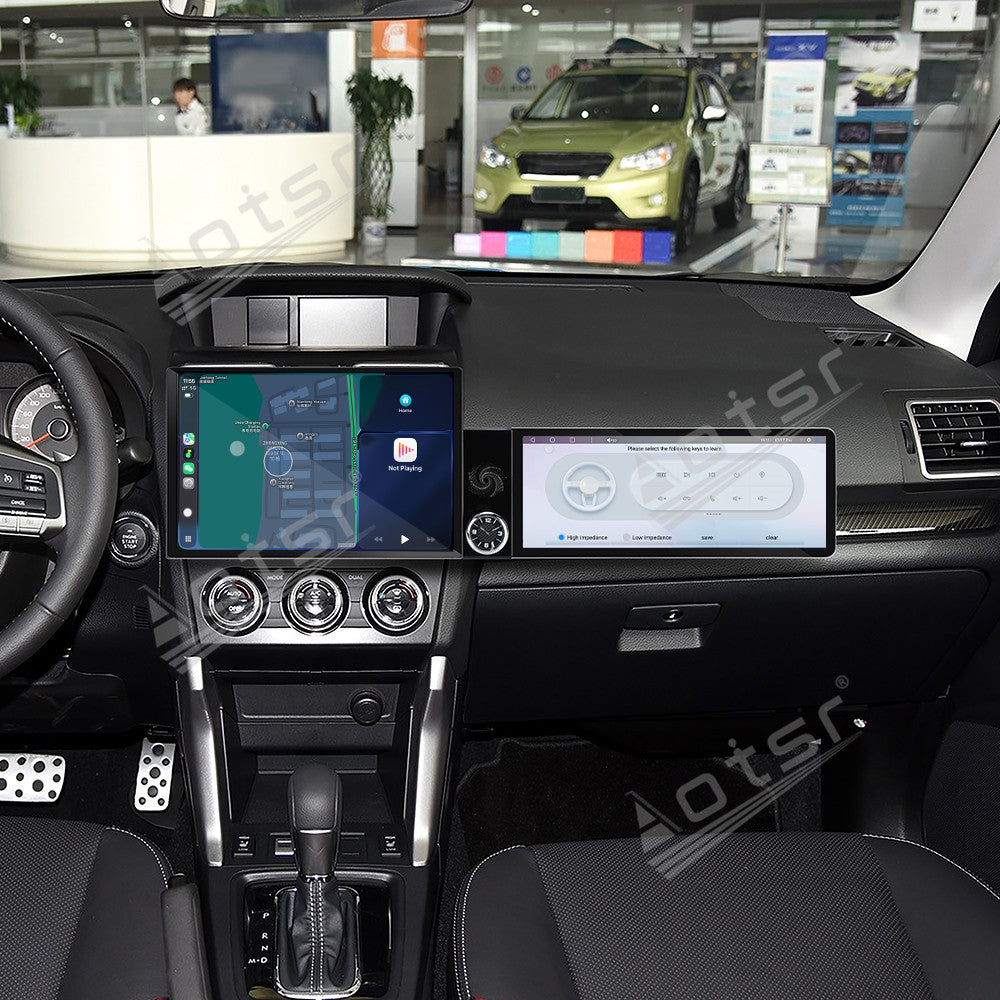 Aotsr Dual Screen 13.1 inch+12.3 inch Android 15 Carplay Car Radio for Subaru Forester 2012-2015 Car GPS Navigation Multimedia