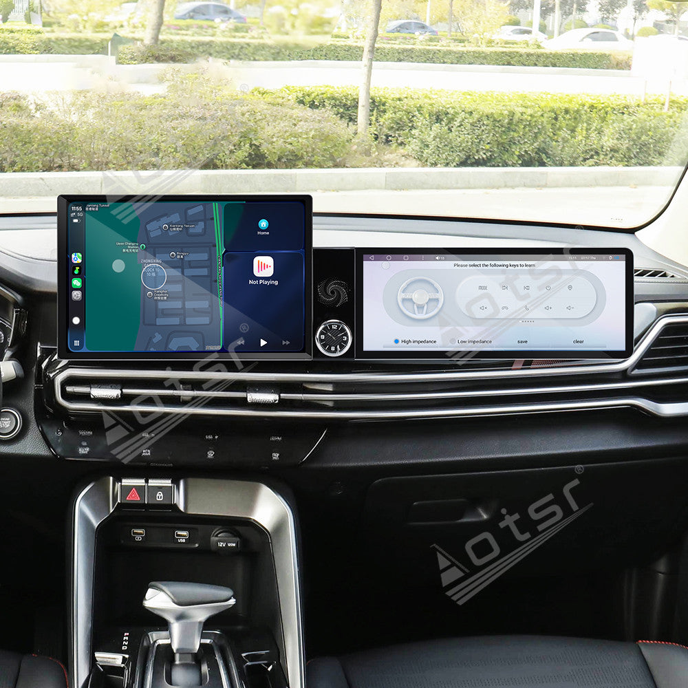 Aotsr Dual Screen 13.1 inch+12.3 inch Android 15 Carplay Car Radio for KIA Sportage 2021-2026 Car GPS Navigation Multimedia