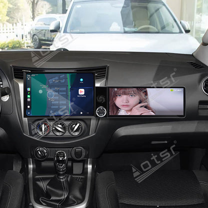 Aotsr Dual Screen 13.1 inch+12.3 inch Android 15 Carplay Car Radio for Nissan Navara 2017-2019 Car GPS Navigation Multimedia