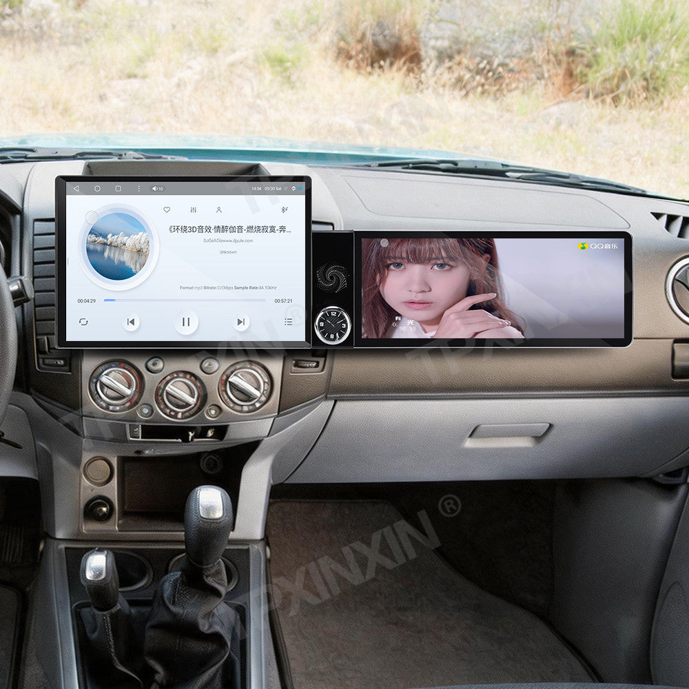 Aotsr Dual Screen 13.1 inch+12.3 inch Android 15 Carplay Car Radio for Mazda BT-50 2006-2012 and for Ford Expedition 2006-2012 Car GPS Navigation Multimedia