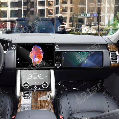 Aotsr Dual Screen 13.1 inch+12.3 inch Android 15 Carplay Car Radio for Land Rover Range Rover Executive 2018-2022 Car GPS Navigation Multimedia
