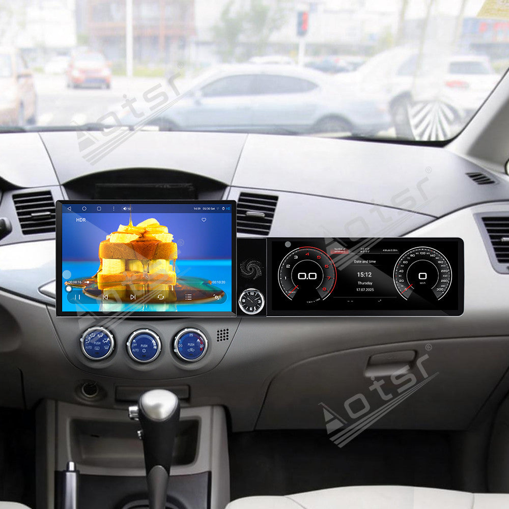 Aotsr Dual Screen 13.1 inch+12.3 inch Android 15 Carplay Car Radio for Mitsubishi Zinger 2015-2026 Car GPS Navigation Multimedia