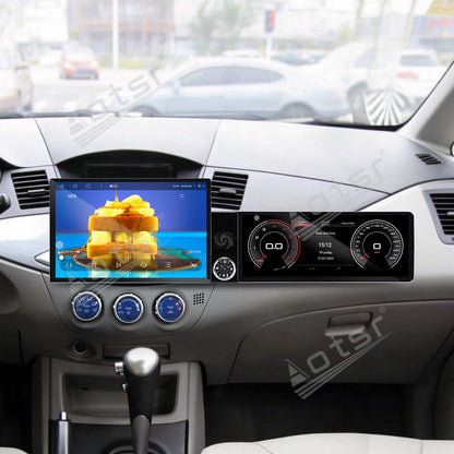 Aotsr Dual Screen 13.1 inch+12.3 inch Android 15 Carplay Car Radio for Mitsubishi Zinger 2015-2026 Car GPS Navigation Multimedia