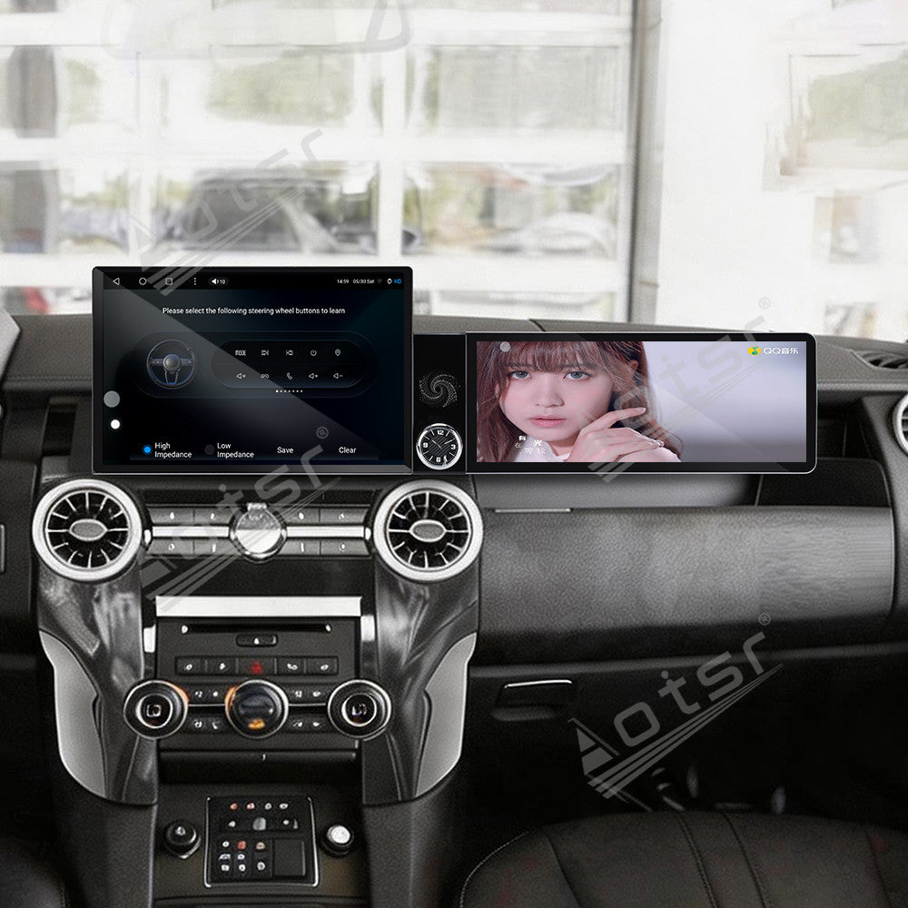 Aotsr Dual Screen 13.1 inch+12.3 inch Android 15 Carplay Car Radio for Land Rover Discovery 4 2012-2016 Car GPS Navigation Multimedia