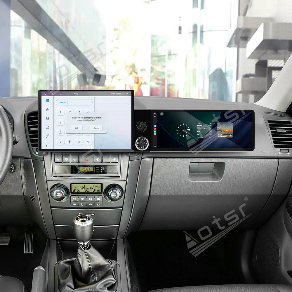 Aotsr Dual Screen 13.1 inch+12.3 inch Android 15 Carplay Car Radio for KIA Sorento 2002-2006 Car GPS Navigation Multimedia