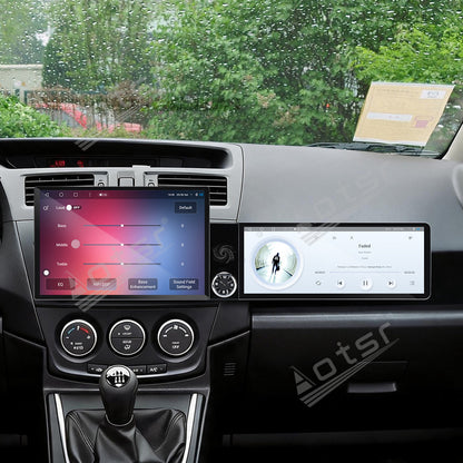 Aotsr Dual Screen 13.1 inch+12.3 inch Android 15 Carplay Car Radio for Mazda 5 2011-2015 Car GPS Navigation Multimedia