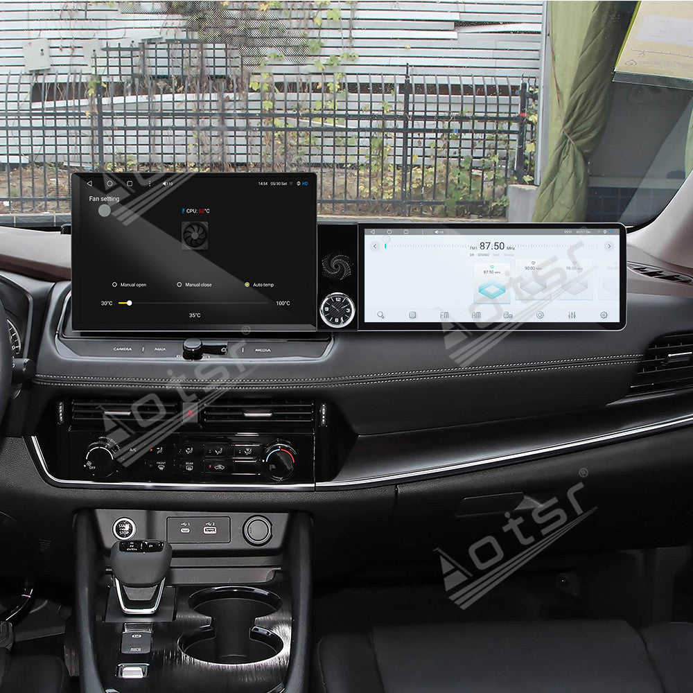 Aotsr Dual Screen 13.1 inch+12.3 inch Android 15 Carplay Car Radio for Nissan X-Trail 2021-2026 Car GPS Navigation Multimedia