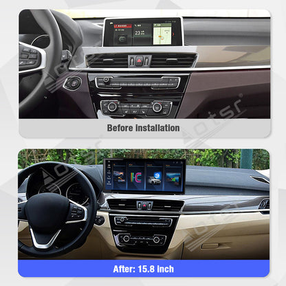 Aotsr 15.8 inch Linux Carplay Screen for BMW X1(F49)2016-2019 EVO IPS Touch Stereo Unit Multi Storage 4G DSP BT5.0 GPS