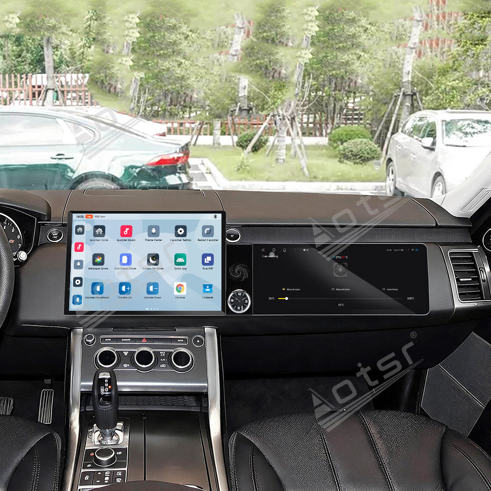 Aotsr Dual Screen 13.1 inch+12.3 inch Android 15 Carplay Car Radio for Land Rover Range Rover Sport 2016-2017 Car GPS Navigation Multimedia
