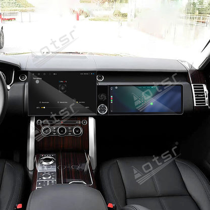 Aotsr Dual Screen 13.1 inch+12.3 inch Android 15 Carplay Car Radio for Land Rover Range Rover Executive 2017 Car GPS Navigation Multimedia