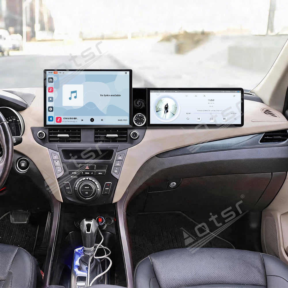 Aotsr Dual Screen 13.1 inch+12.3 inch Android 15 Carplay Car Radio for Hyundai IX45 2013-2017 Car GPS Navigation Multimedia