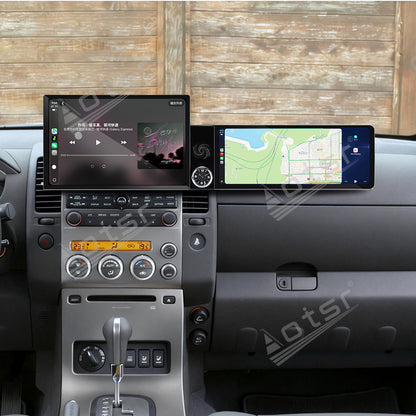Aotsr Dual Screen 13.1 inch+12.3 inch Android 15 Carplay Car Radio for Nissan Pathfinder;Nissan Navara 2004-2014 Car GPS Navigation Multimedia