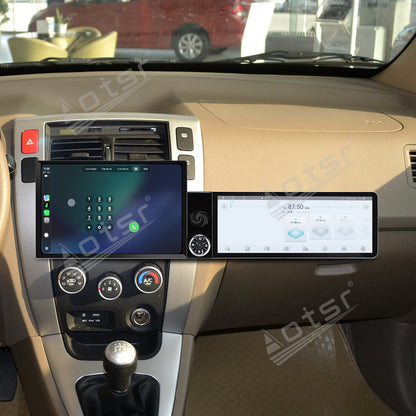 Aotsr Dual Screen 13.1 inch+12.3 inch Android 15 Carplay Car Radio for Hyundai Tucson 2009-2013 Car GPS Navigation Multimedia