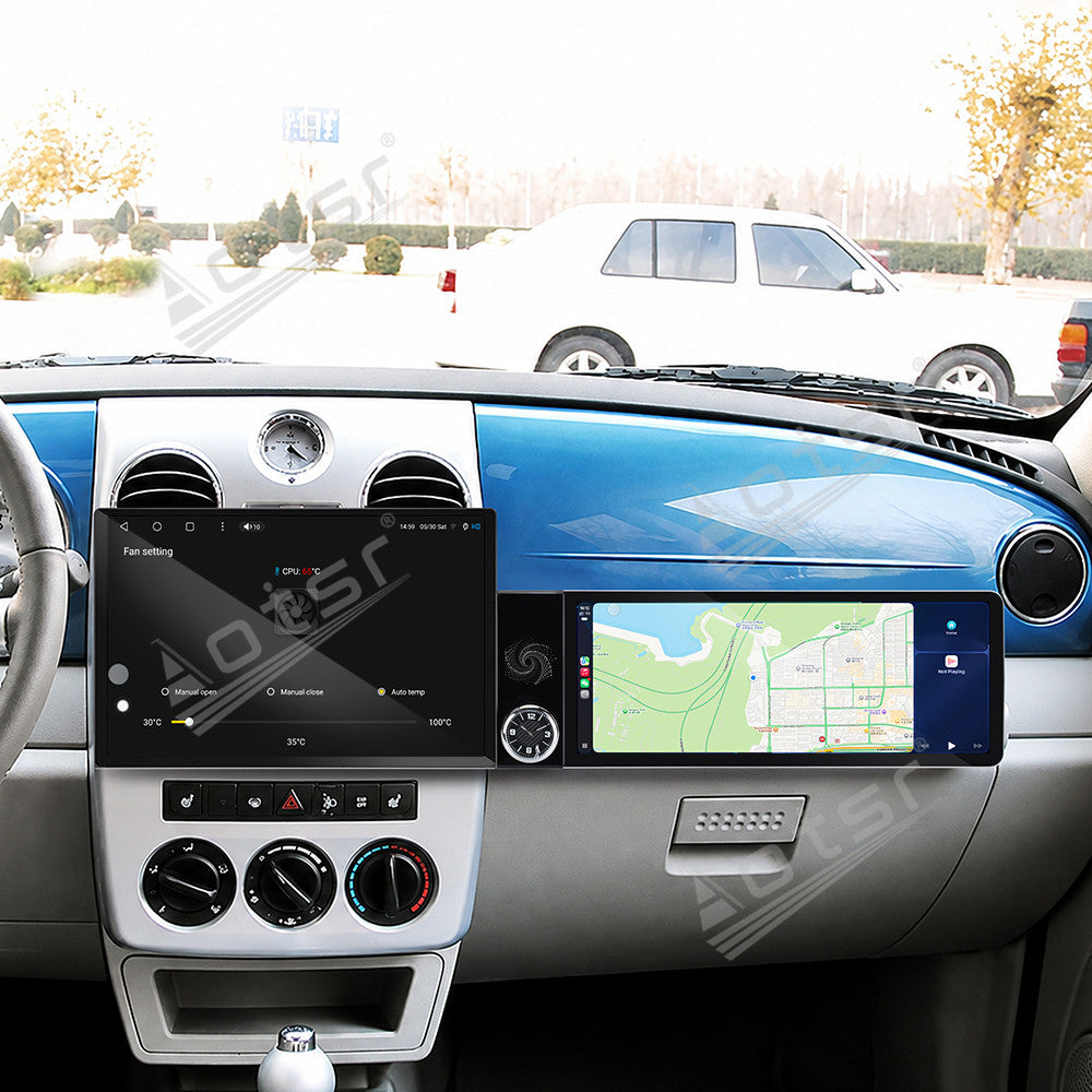 Aotsr Dual Screen 13.1 inch+12.3 inch Android 15 Carplay Car Radio for Chrysler PT Cruiser 2005-2010 Car GPS Navigation Multimedia