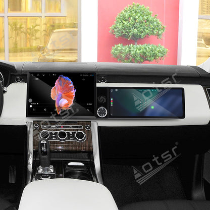 Aotsr Dual Screen 13.1 inch+12.3 inch Android 15 Carplay Car Radio for Land Rover Range Rover Sport 2014-2015 Car GPS Navigation Multimedia