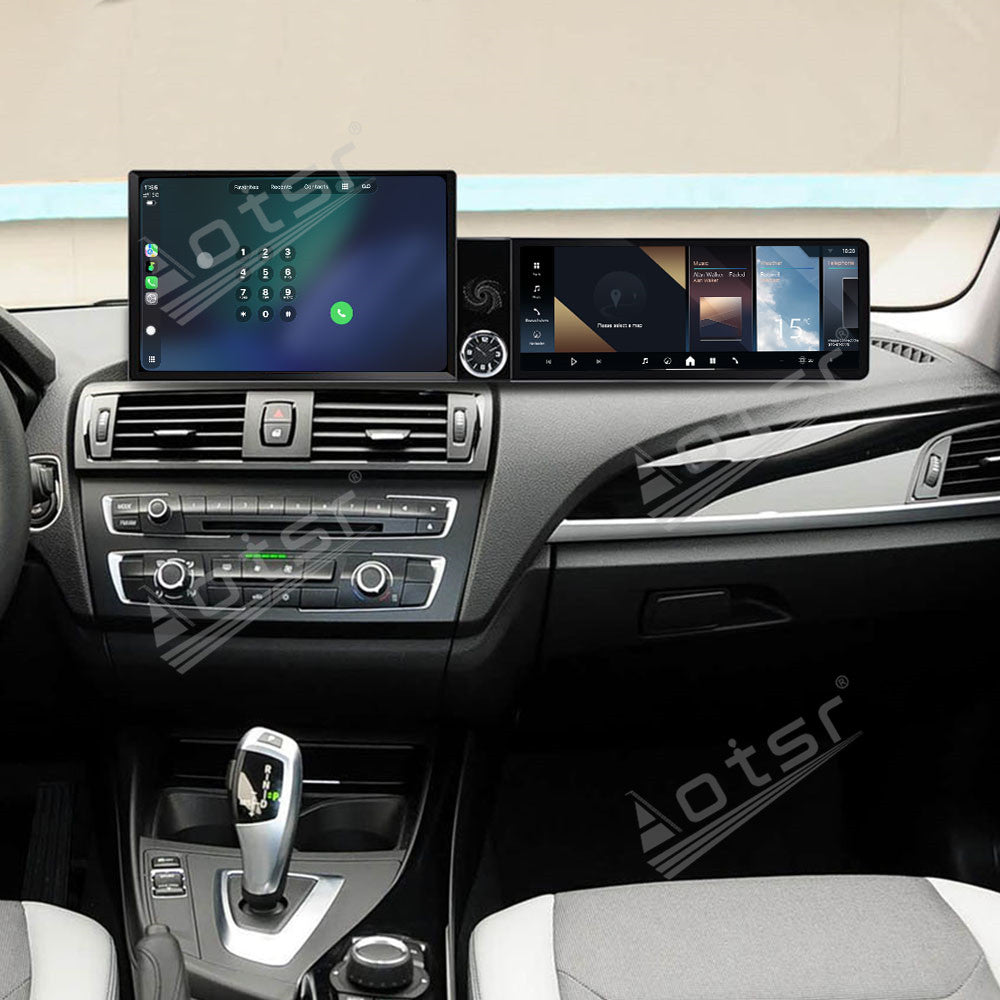 Aotsr Dual Screen 13.1 inch+12.3 inch Android 15 Carplay Car Radio for BMW 1/2 Series F20/F21 2012-2017 EVO Car GPS Navigation Multimedia