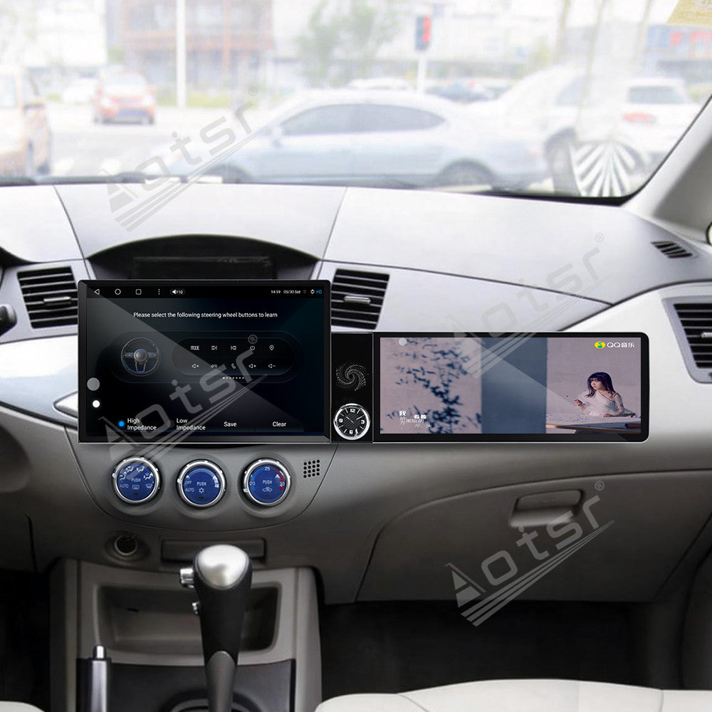 Aotsr Dual Screen 13.1 inch+12.3 inch Android 15 Carplay Car Radio for Mitsubishi Zinger 2015-2026 Car GPS Navigation Multimedia
