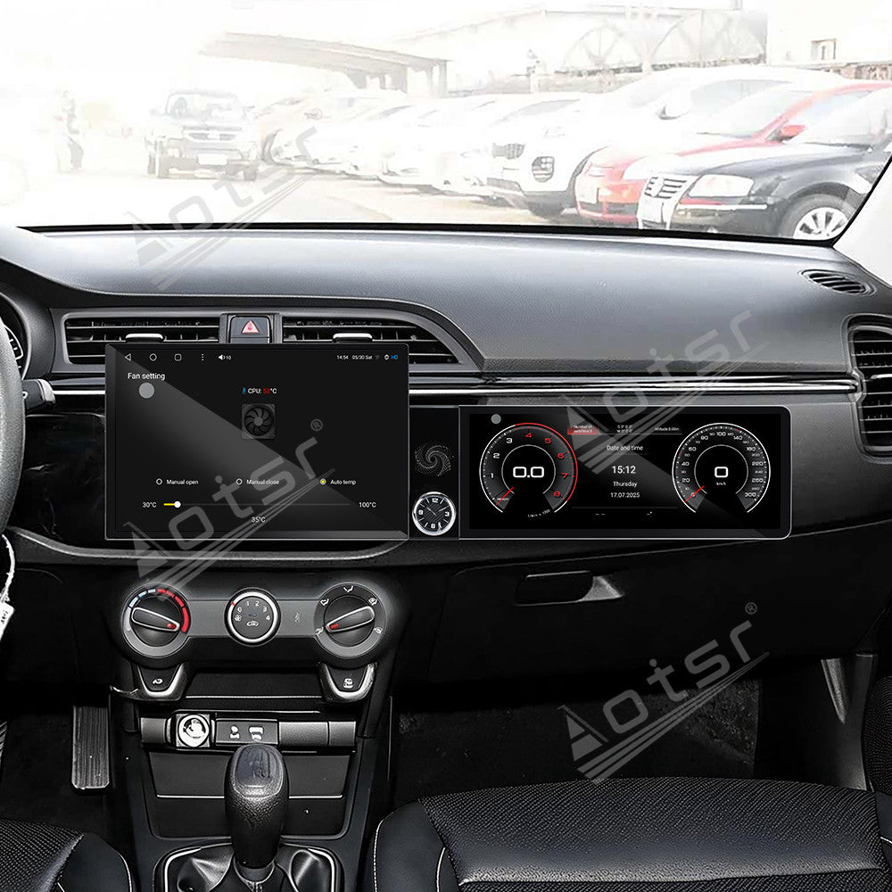 Aotsr Dual Screen 13.1 inch+12.3 inch Android 15 Carplay Car Radio for KIA K2 2017-2019 Car GPS Navigation Multimedia