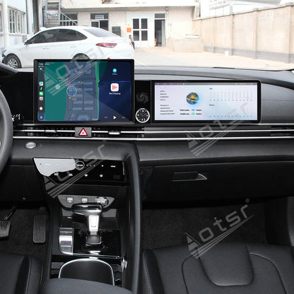 Aotsr Dual Screen 13.1 inch+12.3 inch Android 15 Carplay Car Radio for Hyundai Elantra 2020-2021 Car GPS Navigation Multimedia