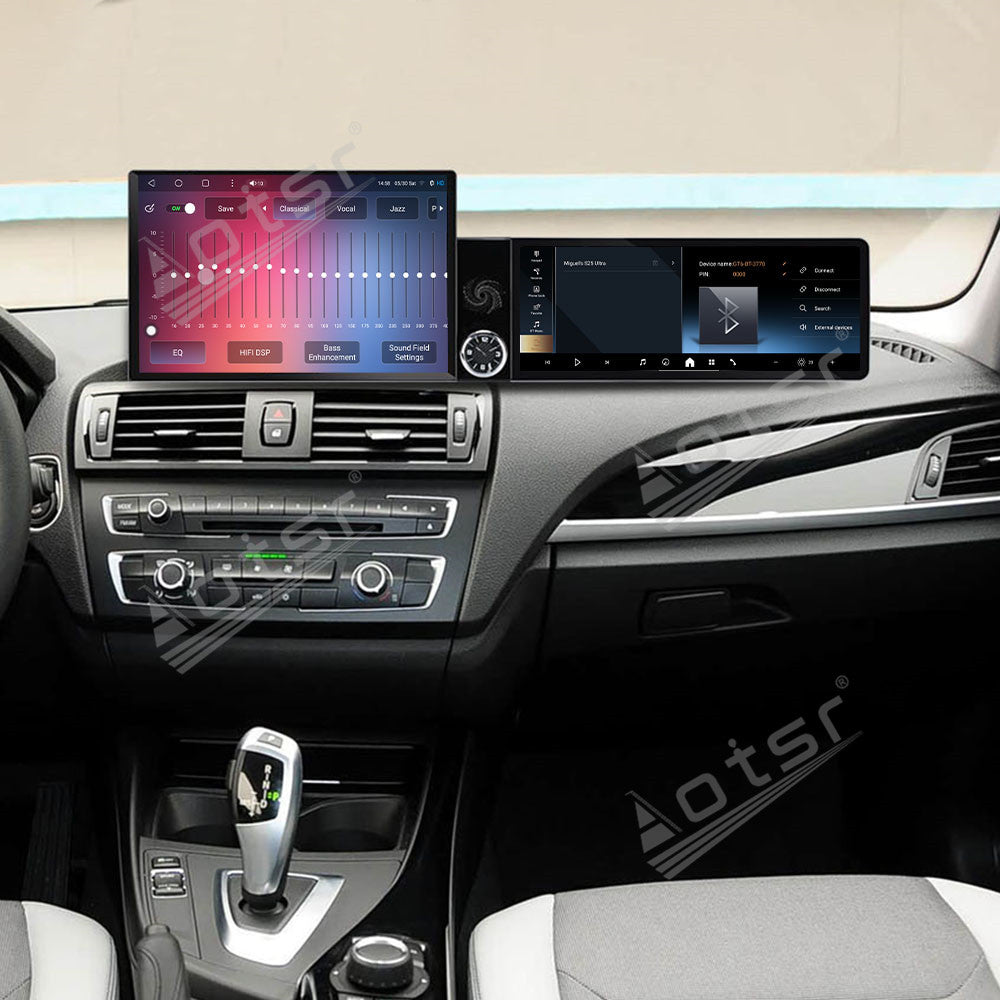 Aotsr Dual Screen 13.1 inch+12.3 inch Android 15 Carplay Car Radio for BMW 1/2 Series F20/F21 2012-2017 EVO Car GPS Navigation Multimedia