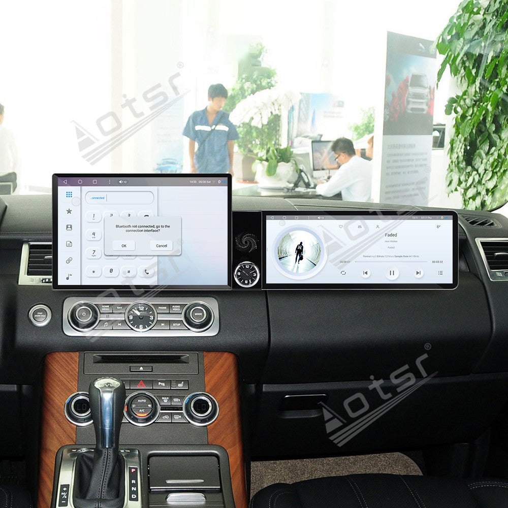 Aotsr Dual Screen 13.1 inch+12.3 inch Android 15 Carplay Car Radio for Land Range Rover Sport 2010-2013 Car GPS Navigation Multimedia