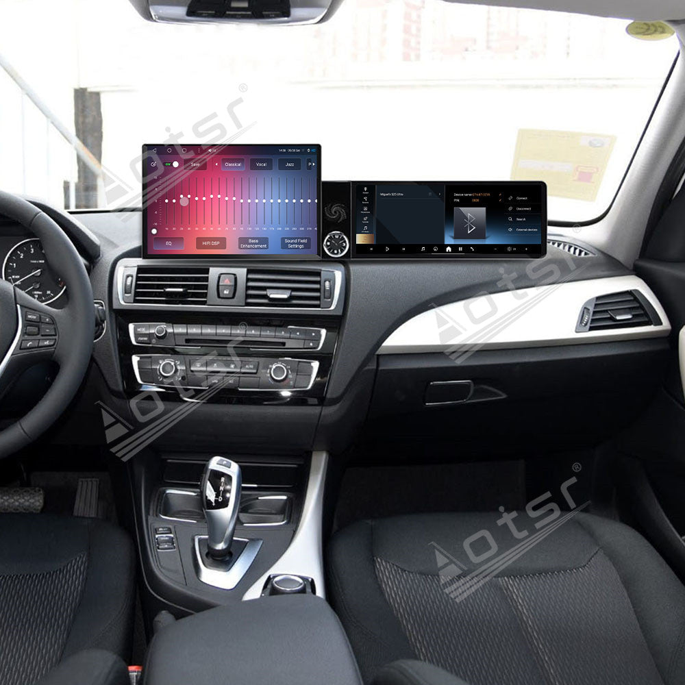 Aotsr Dual Screen 13.1 inch+12.3 inch Android 15 Carplay Car Radio for BMW 1 Series 2013-2017 Car GPS Navigation Multimedia