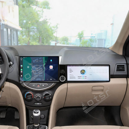 Aotsr Dual Screen 13.1 inch+12.3 inch Android 15 Carplay Car Radio for Hyundai Verna 2011-2016 Car GPS Navigation Multimedia
