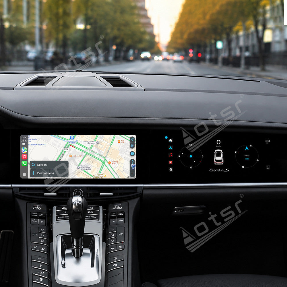 Aotsr 10.9 inch+11.4 inch Dual Screen Car Radio Carplay For Porsche Panamera 970 2010-2016 Upgraded Interactive Android Multimedia Video Player