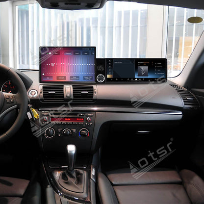 Aotsr Dual Screen 13.1 inch+12.3 inch Android 15 Carplay Car Radio for BMW 1 Series 2006-2011 Car GPS Navigation Multimedia