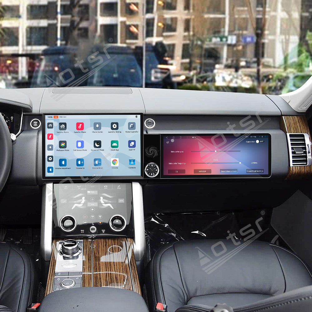 Aotsr Dual Screen 13.1 inch+12.3 inch Android 15 Carplay Car Radio for Land Rover Range Rover Executive 2018-2022 Car GPS Navigation Multimedia