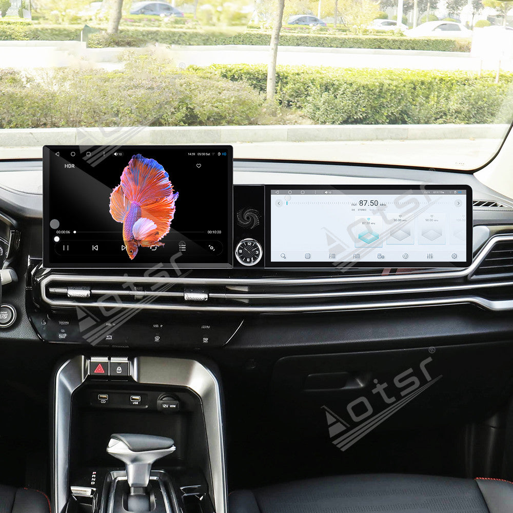 Aotsr Dual Screen 13.1 inch+12.3 inch Android 15 Carplay Car Radio for KIA Sportage 2021-2026 Car GPS Navigation Multimedia