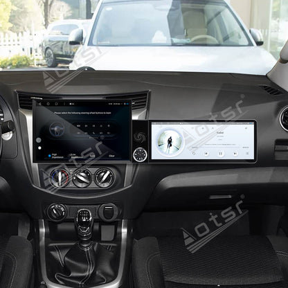 Aotsr Dual Screen 13.1 inch+12.3 inch Android 15 Carplay Car Radio for Nissan Navara 2017-2019 Car GPS Navigation Multimedia