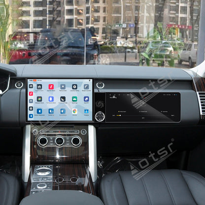 Aotsr Dual Screen 13.1 inch+12.3 inch Android 15 Carplay Car Radio for Land Rover Range Rover Executive 2013-2016 Car GPS Navigation Multimedia