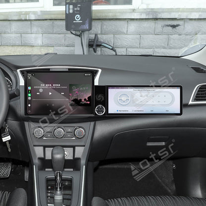 Aotsr Dual Screen 13.1 inch+12.3 inch Android 15 Carplay Car Radio for Nissan Sylphy 2020-2025 Car GPS Navigation Multimedia