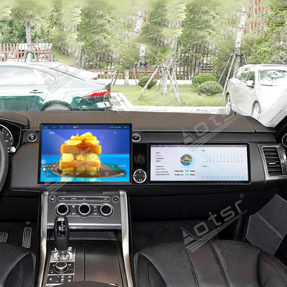 Aotsr Dual Screen 13.1 inch+12.3 inch Android 15 Carplay Car Radio for Land Rover Range Rover Sport 2016-2017 Car GPS Navigation Multimedia
