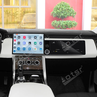 Aotsr Dual Screen 13.1 inch+12.3 inch Android 15 Carplay Car Radio for Land Rover Range Rover Sport 2014-2015 Car GPS Navigation Multimedia