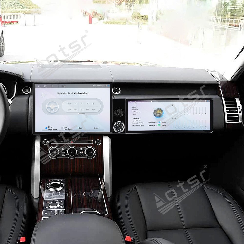 Aotsr Dual Screen 13.1 inch+12.3 inch Android 15 Carplay Car Radio for Land Rover Range Rover Executive 2017 Car GPS Navigation Multimedia