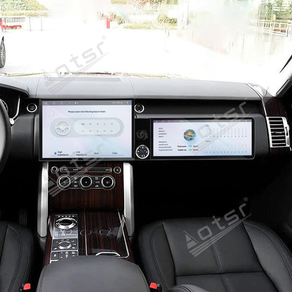 Aotsr Dual Screen 13.1 inch+12.3 inch Android 15 Carplay Car Radio for Land Rover Range Rover Executive 2017 Car GPS Navigation Multimedia