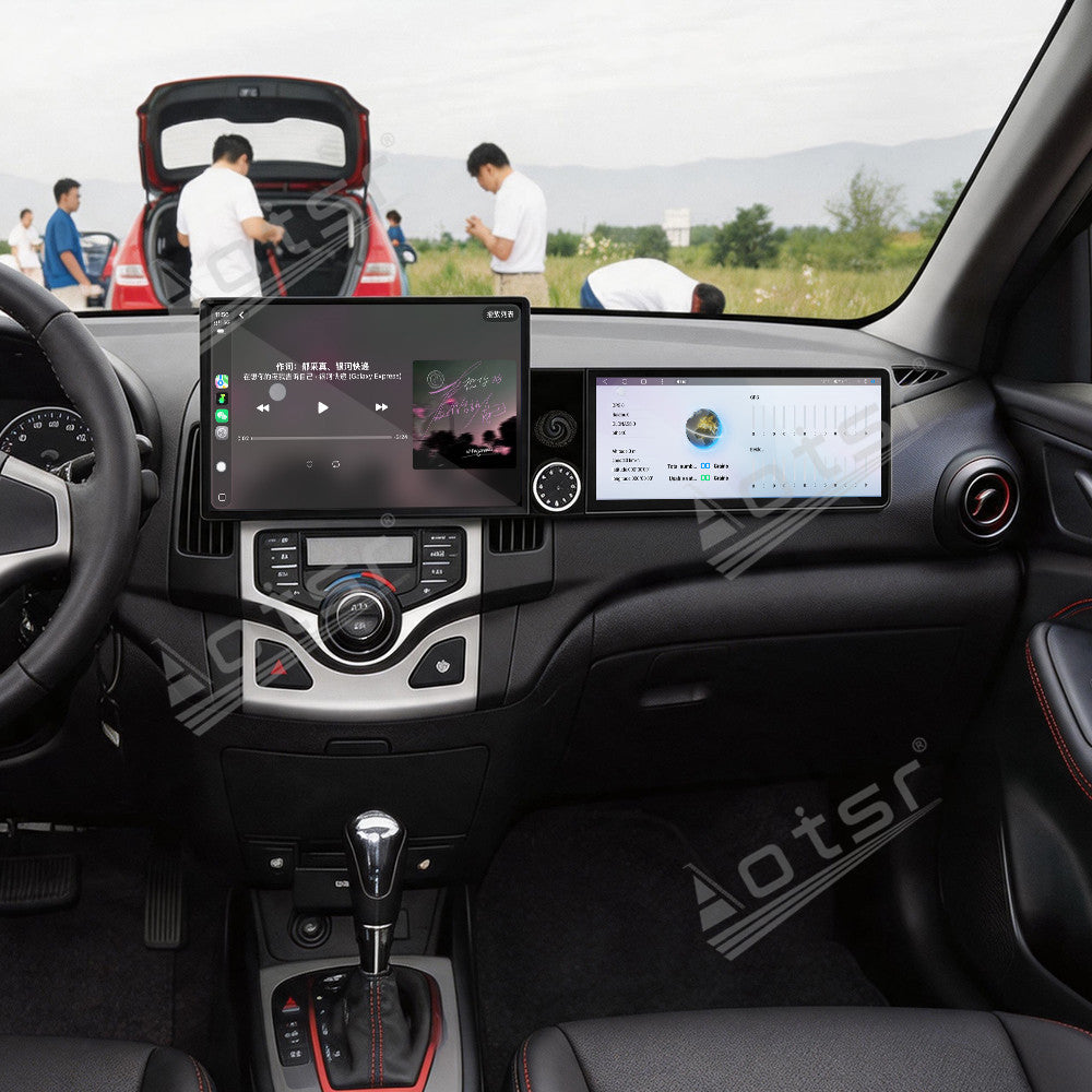 Aotsr Dual Screen 13.1 inch+12.3 inch Android 15 Carplay Car Radio for Hyundai I30 2006-2012 Car GPS Navigation Multimedia