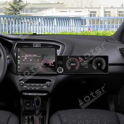 Aotsr Dual Screen 13.1 inch+12.3 inch Android 15 Carplay Car Radio for Hyundai I20 2014-2018 Car GPS Navigation Multimedia