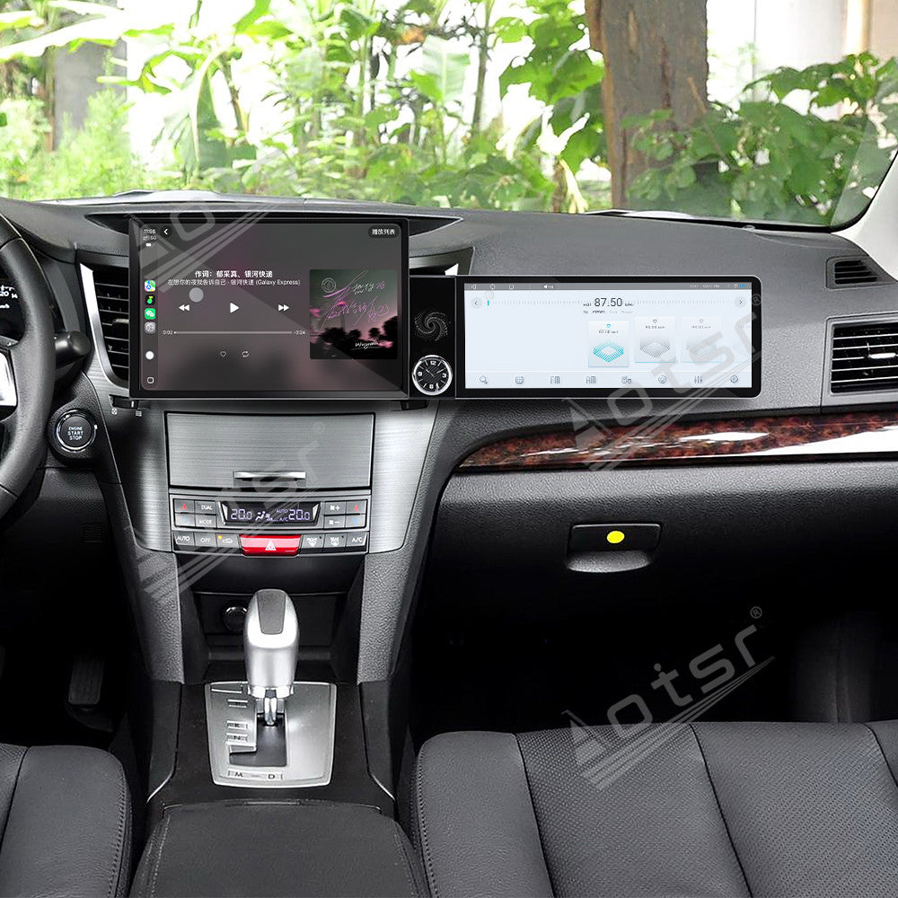 Aotsr Dual Screen 13.1 inch+12.3 inch Android 15 Carplay Car Radio for Subaru Legacy;Subaru Outback 2010-2014 Car GPS Navigation Multimedia