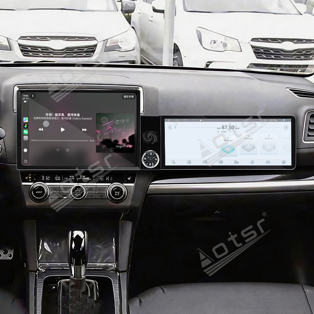 Aotsr Dual Screen 13.1 inch+12.3 inch Android 15 Carplay Car Radio for Subaru LEGACY/Subaru OUTBACK 2011-2021 Car GPS Navigation Multimedia