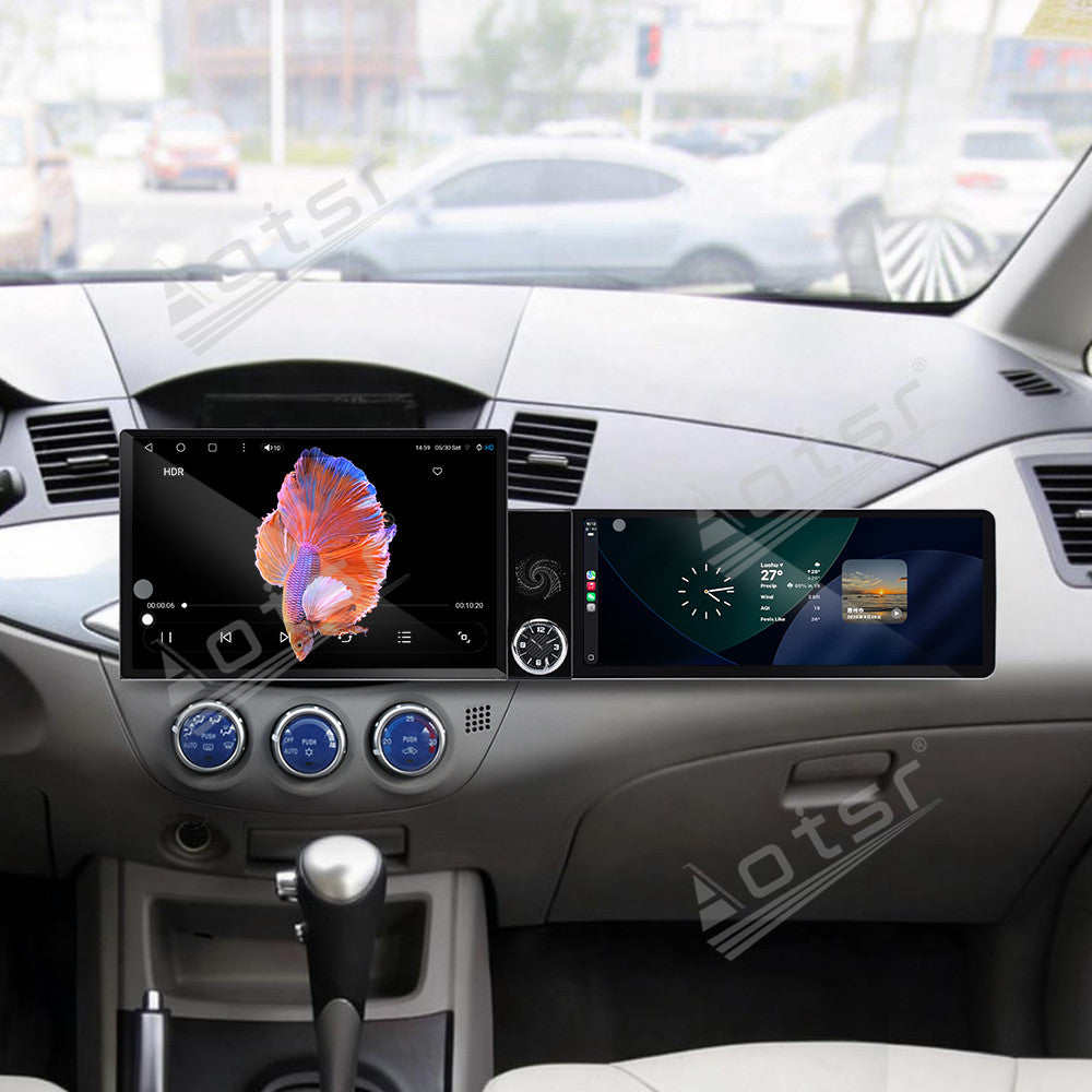 Aotsr Dual Screen 13.1 inch+12.3 inch Android 15 Carplay Car Radio for Mitsubishi Zinger 2015-2026 Car GPS Navigation Multimedia