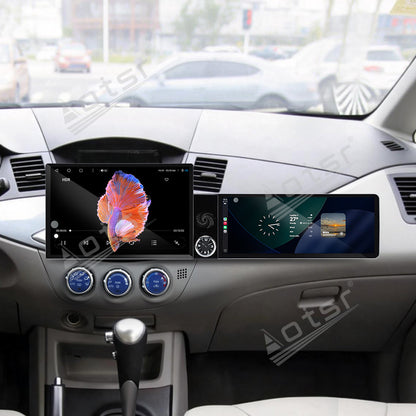 Aotsr Dual Screen 13.1 inch+12.3 inch Android 15 Carplay Car Radio for Mitsubishi Zinger 2015-2026 Car GPS Navigation Multimedia