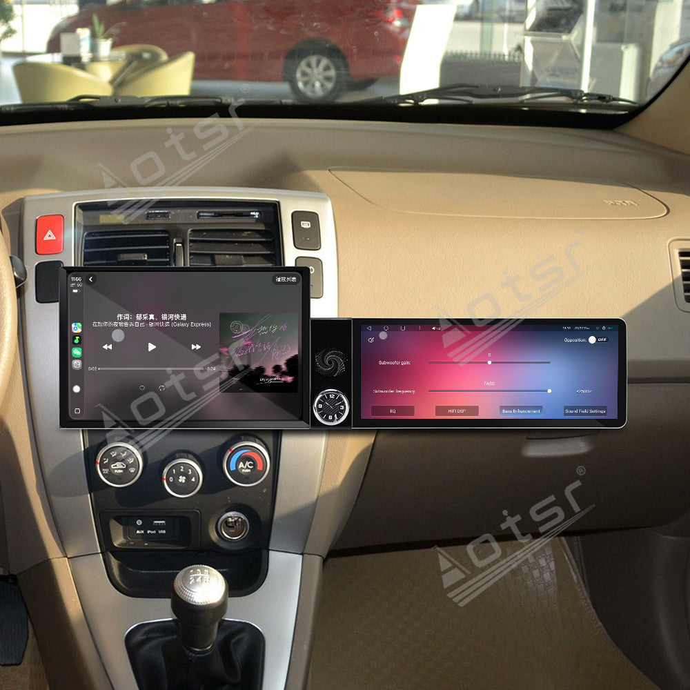 Aotsr Dual Screen 13.1 inch+12.3 inch Android 15 Carplay Car Radio for Hyundai Tucson 2009-2013 Car GPS Navigation Multimedia