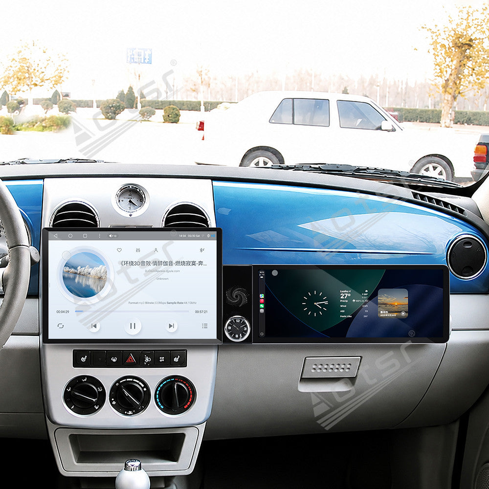 Aotsr Dual Screen 13.1 inch+12.3 inch Android 15 Carplay Car Radio for Chrysler PT Cruiser 2005-2010 Car GPS Navigation Multimedia