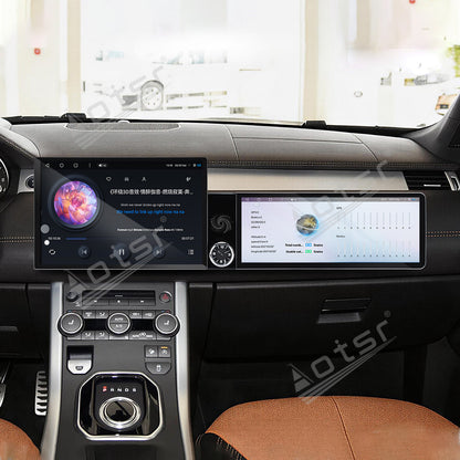 Aotsr Dual Screen 13.1 inch+12.3 inch Android 15 Carplay Car Radio for Land Rover Range Rover Evoque 2016-2018 Car GPS Navigation Multimedia